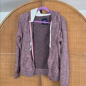 Abercrombie & Fitch Heathered Purple Hoodie